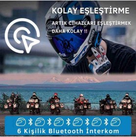Resim Nukrotech M6 Plus Bluetooth Intercom 