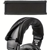Resim 1 adet Şık Yağmur Evrensel Başbandı Yastık Pedleri - ATH M50X, QC35i, QC35ii, QC25, Solo 2/3, Studio 2/3, MSR7 için Koruyucu Fermuarlı Kılıf ile Yumuşak Kulak Pedleri - Nefes Alabilir ve Dayanıklı Kulaklık Aksesuarları 