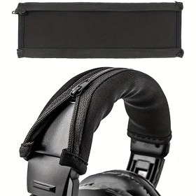 Resim 1 adet Şık Yağmur Evrensel Başbandı Yastık Pedleri - ATH M50X, QC35i, QC35ii, QC25, Solo 2/3, Studio 2/3, MSR7 için Koruyucu Fermuarlı Kılıf ile Yumuşak Kulak Pedleri - Nefes Alabilir ve Dayanıklı Kulaklık Aksesuarları 