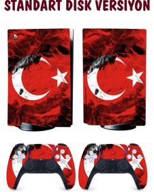 Resim KT Decor Türk Bayrağı Playstation 5 Full Sticker Kaplama Seti 