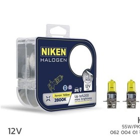 Resim Niken Yellow 12v 55w H3 Halojen Sarı Işık Ampul 2800k 1550 Lumen 
