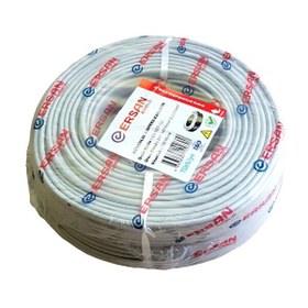Resim Ersan Kablo 2+1 0.50MM Cu Bakır 100 Metre Güvenlik Kamera Kablosu 