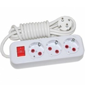 Resim Genel Markalar 3 Lü Topraklı Grup Priz 5mt Anahtarlı - 23693s 