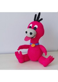 Resim Amigurumi Örgü Oyuncak Taşdevri Dino 