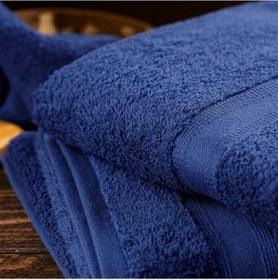 Resim Mandaş Tex Pamuk Dokuma Banyo Havlusu 70x140 -lacivert 