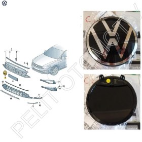 Resim Polo Ön Panjur Arması Logo Acc 5H0853601H (2018-2022) 