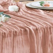 Resim 3 adet El Yapımı Polyester Masa Örtüleri 180.34cm, Düğünler, Bayan Parti, Doğum Günü Parti ve Özel Günler için Çok Yönlü Peynir Bezi Masa Örtüsü Seti 