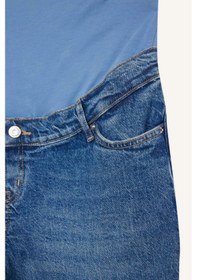 Resim Defacto Straıght Fıt Beli Lastikli Bilek Boy Jean Yıkamalı Hamile Pantolon H2077ax26smnm28 