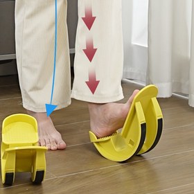 Resim 2 adet Esnek Adım Taşı, Ev Egzersizi Eğimli Ayak Pedali, Hafif Pratik Esneklik Tekerleği, Yoga, Fitness, Kas Masajı için Çok Fonksiyonlu Ayak Kalkanı 