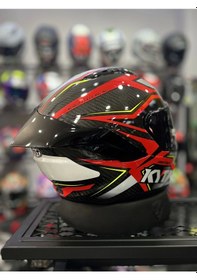 Resim Kyt NZ-Race +1 Siyah Vizör Motosiklet Kaskı Kırmızı 