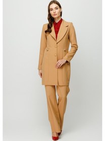 Resim Esswaap İnci Aksesuar Detaylı Pantolon Ceket Takım Camel-camel Camel 