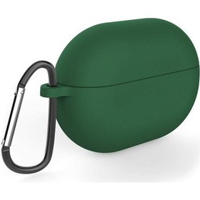 Resim Microsonic Huawei Freebuds Pro Mat Silikon Kılıf Koyu Yeşil 