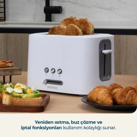 Resim Cecotec Toast Taste 9000 Double White Ekmek Kızartma Makinesi 