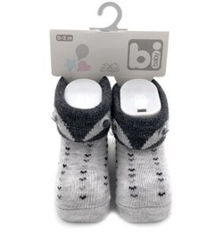 Resim Bibaby Animals Bebek Çorabı 68382 Açık Gri 