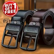 Resim 2'li Erkek Çift Taraflı Kemer - Vintage Çift Taraflı Tasarım Ayarlanabilir Tokalı, Şık İş ve Günlük Bel Bandı Kot Pantolon, Pantolon ve İş Kıyafetleri için | Çok Yönlü Günlük Aksesuar, Erkekler için Mükemmel Hediye, Suni Deri, Günlük Giyim, Klasik Stil 