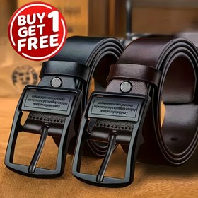 Resim 2'li Erkek Çift Taraflı Kemer - Vintage Çift Taraflı Tasarım Ayarlanabilir Tokalı, Şık İş ve Günlük Bel Bandı Kot Pantolon, Pantolon ve İş Kıyafetleri için | Çok Yönlü Günlük Aksesuar, Erkekler için Mükemmel Hediye, Suni Deri, Günlük Giyim, Klasik Stil 