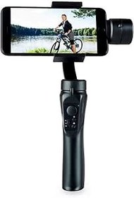 Resim YOUMAXE H4 El Gimbal Sabitleyici 3 Eksenli Akıllı Sarsıntı Önleyici El Gimbal Cep Telefonu Video Vlog Sabitleyici Siyah 