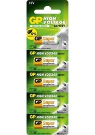Resim Gp 23a V23ga Mn21 12v Alkalin Pil Kepenk Anahtar Pili Beşli Paket - Net6527-7790 