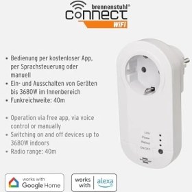Resim Wifi Özellikli Zaman Ayarlı Ses Kontrollü Akıllı Priz, Standart 