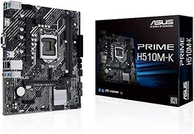 Resim Asus Prime H510M-K Intel H510 Soket 1200 DDR4 3200(OC) MHz mATX Gaming (Oyuncu) Anakart 