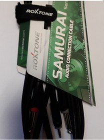 Resim Roxtone Rx-K12603Stereo3.5M -2 6.3Mçivi Jaklı Kablo -Ses Kablosu 