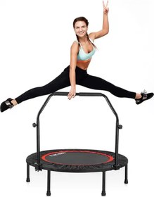 Resim Trambolin 100 cm Fitness Ev Tipi Tutma Kollu Trampoline 