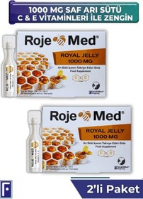 Resim Royal Jelly 1000 Mg Arı Sütü Fresh Vitamin C & E 10 Shot 2'li Avantaj Paketi 