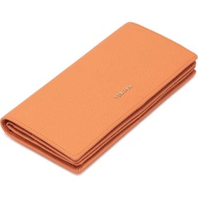 Resim Turuncu Deri Kadın Cüzdan - S1CB00005685-J35 