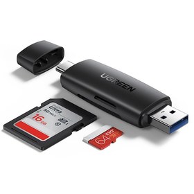 Resim Ugreen Type-C ve USB 3.0 SD MicroSD Kart Okuyucu 