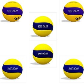 Resim X Serisi Voleybol Topu 6 Lı Set X320 + X340 + X360 Karışık Paket Sarı-lacivert 