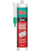 Resim Akfix HT300 Yüksek Isı Silikonu Sıvı Conta 310ml Kırmızı 