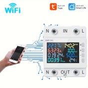 Resim 8-in-1 Çok Fonksiyonlu Dijital Ekran Tespit Masa ile Akıllı WiFi Uzaktan Kumanda - Sensör Akıllı Tuya Akıllı Yaşam, Güç Anahtarı Sahne Ayarları, Mobil Uygulama Kontrolü Güvenli Koruma için, Voltaj, Sıcaklık, Akım ve Zaman Enerjisi Ölçümü - Ev Aletleri için Uzaktan Kumanda, Güvenlik Koruması Cihazı 