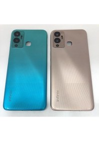 Resim Infinix Hot 12 Play Kasa Arka Kapak Pil Kapağı Siyah Siyah 