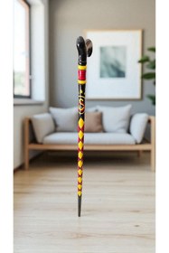 Resim AHŞAPCİTY Özel İşlemeli Devrek Bastonu (Kızılcık Ağacı) Galatasaray 