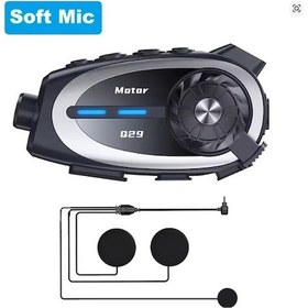 Resim Q29 1080p Kameralı Motosiklet Kask İnterkom Kulaklık - Bluetooth 5.4 Ipx6 