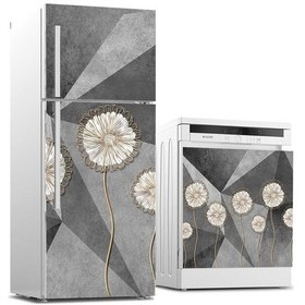 Resim Buzdolabı Ve Bulaşık Makinası Beyaz Eşya Sticker Kaplama Üçgen Ka 