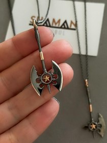 Resim Amazon Balta Kolye - Çift Başlı Yıldızlı Balta 