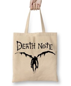 Resim Baskı Dükkanı Death Note Ryuk Figür Bez Çanta Uzun Saplı 