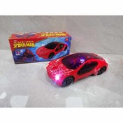 Resim Kids SPİDERMAN - ÖRÜMCEK ARABA PİLLİ IŞIKLI SESLİ HAREKETLİ ÇARP DÖN ( 18 CM ) 