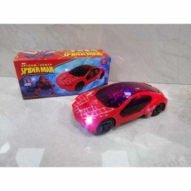 Resim Kids SPİDERMAN - ÖRÜMCEK ARABA PİLLİ IŞIKLI SESLİ HAREKETLİ ÇARP DÖN ( 18 CM ) 