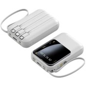 Resim Kablolu Taşınabilir Pratik 10000 Mah Powerbank Led Göstergeligüç 