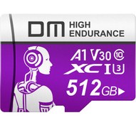 Resim DM 512GB Class 10 A1 V30 95MB/s Micro SD Hafıza Kartı Mor 