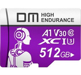 Resim DM 512GB Class 10 A1 V30 95MB/s Micro SD Hafıza Kartı Mor 