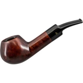 Resim Şahin Üç Yıldız 153 9mm. Filtreli Ebonit Saplı Pipo 