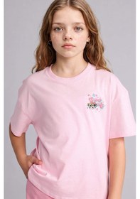 Resim Defacto Powerpuff Gırls Oversıze Bisiklet Yaka Kısa Kollu Tişört Kız Çocuk G8308a826smpn693 Pembe-pn693 