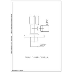 Resim Gpd Tms01 Taharet Musluk Krom 