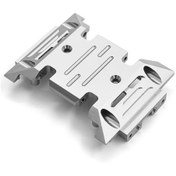Resim Honmex Axıal Scx10 Üçüncü Nesil Axı03007/axı03014 İçin 1/10 Simülasyon Tırmanma Arabası Alüminyum Metal Vites Kutusunun Tabanı Gümüş 