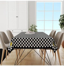 Resim Fabulous People Masa Örtüsü - Meşhur Insanlar, Ince Keten Uluslararası Yıkama Ve Solmama Sertifikası Çok Renkli 