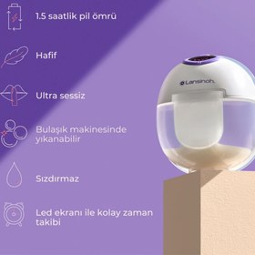 Resim Lansinoh Giyilebilir Çiftli Göğüs Pompası 