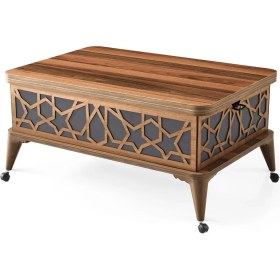 Resim Zerenland 115 Tekerlekli Akıllı Sehpa, Sihirli Sehpa, Orta Sehpa, Laptop Masası 